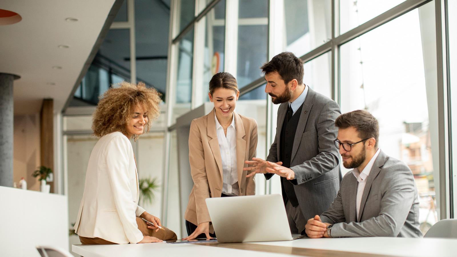 Business people working together in office