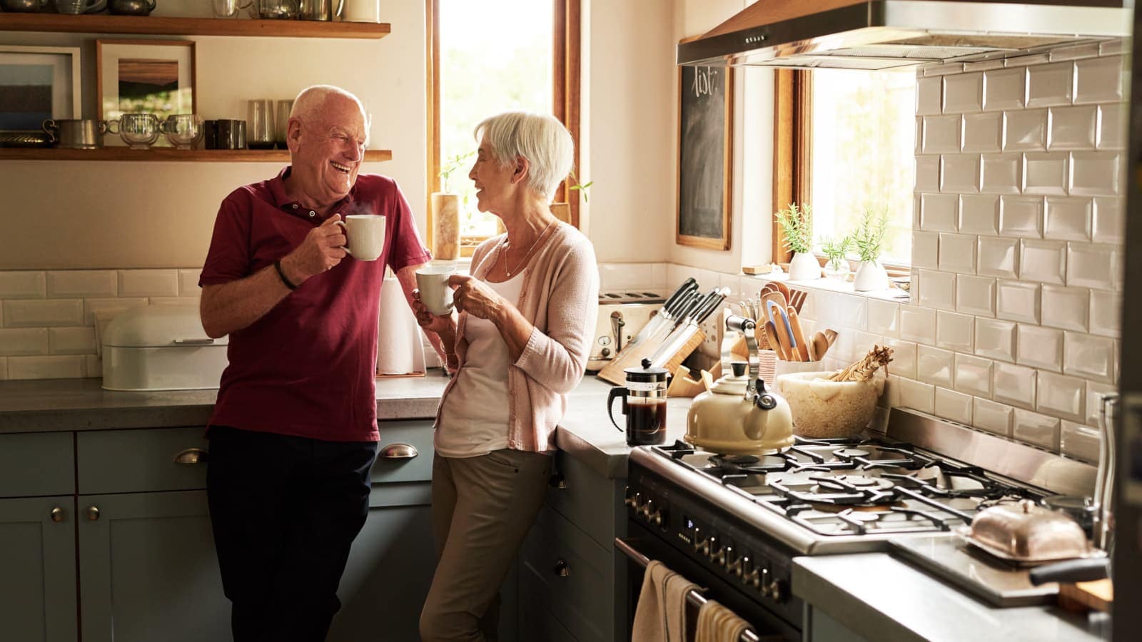 Cropped shot of a senior couple spending quality time together at home