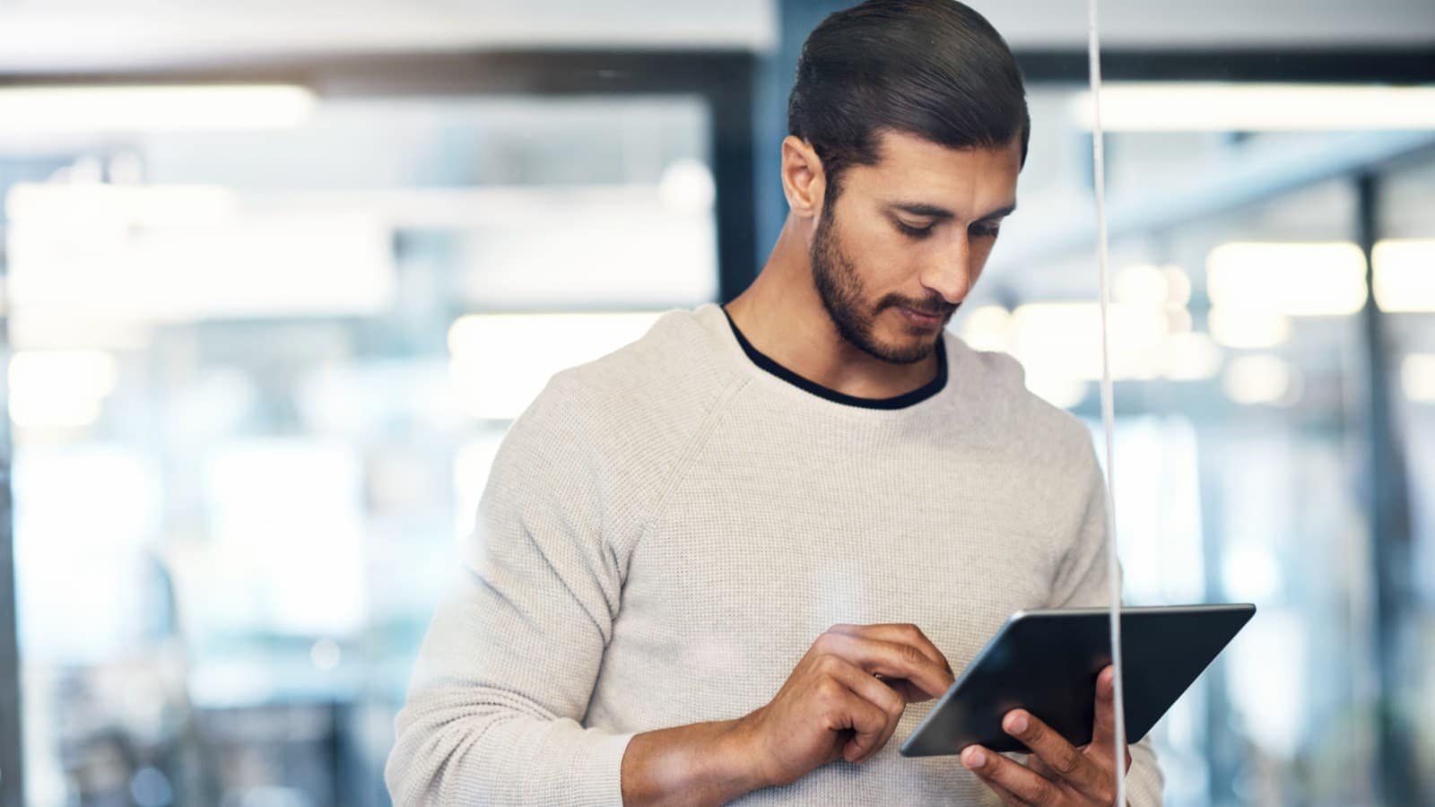 Person working on a computer