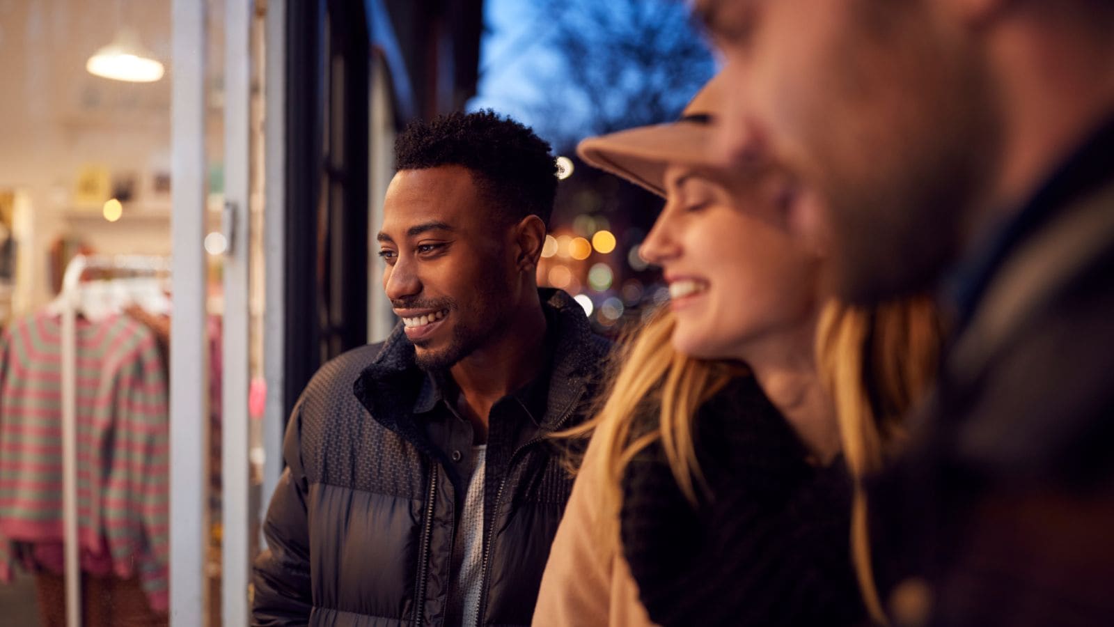 Young people shopping