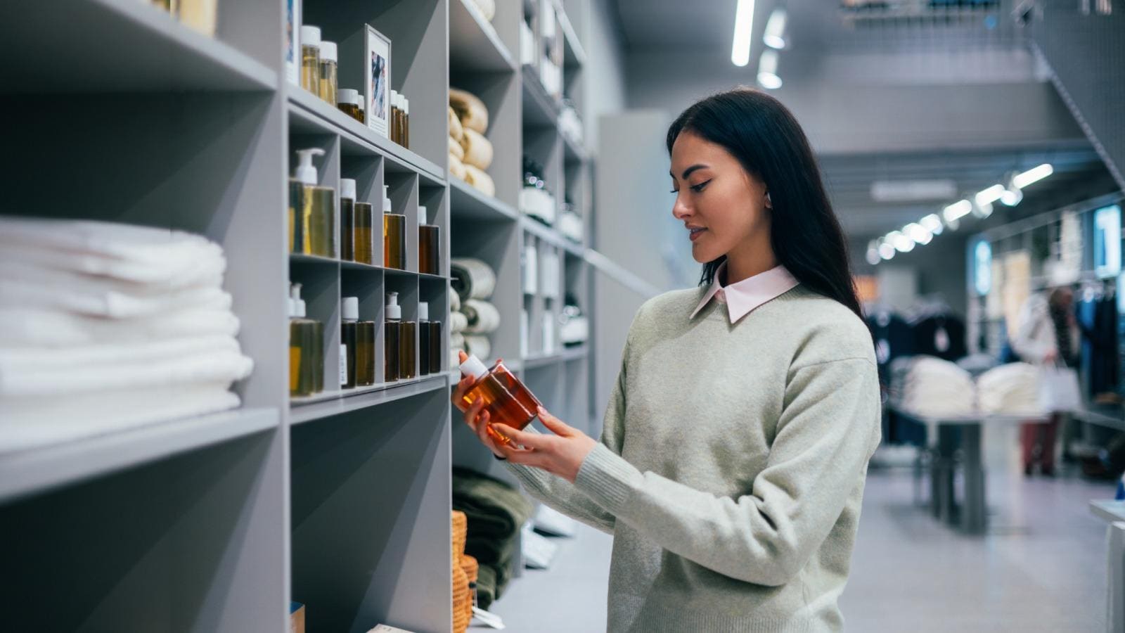 Young woman shopping